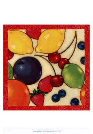 Framed Fruit Medley I Print