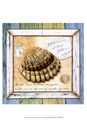 Framed Sea Treasures V Print