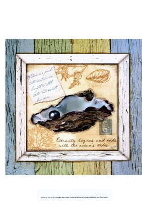 Framed Sea Treasures IX Print