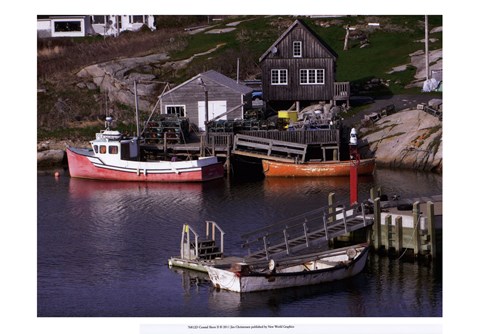 Framed Coastal Shore II Print