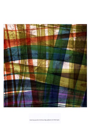 Framed Paintstroke Tile I Print