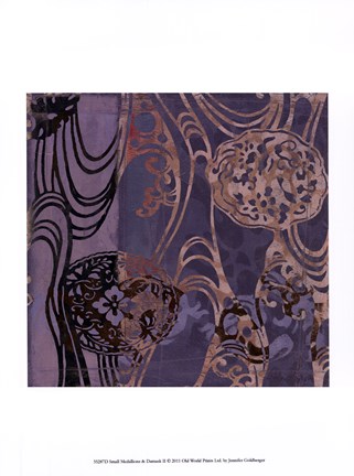 Framed Small Medallions &amp; Damask II Print