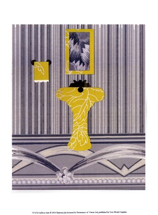 Framed Saffron Sink Print