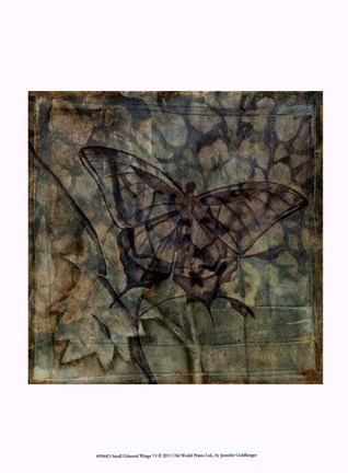 Framed Small Ethereal Wings VI Print