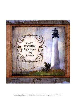 Framed Florida Lighthouse III Print