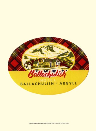 Framed Vintage Travel Label III Print