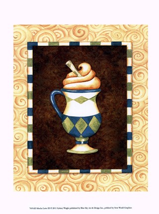 Framed Mocha Lattee III Print
