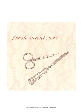 Framed La Toilette III Print