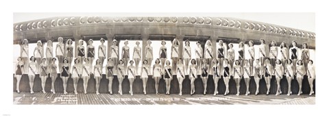 Framed Miss America Pageant September, 1953 Conventonal Hall, Atlantic City, NJ Print