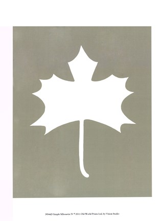 Framed Simple Sihouette IV Print