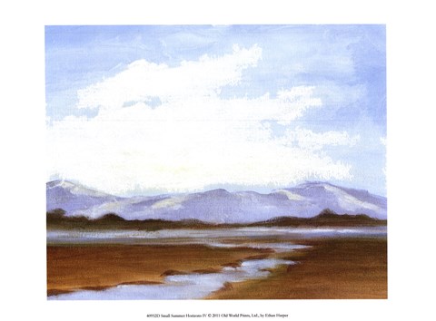 Framed Small Summer Horizons IV Print