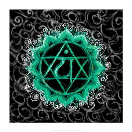 Framed Anahata - Heart Chakra, Flawless Print