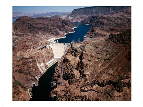 Framed Above Hoover Dam near Boulder City, Nevada Print