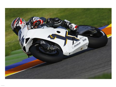 Framed Garry McCoy riding the Ilmor X3 Print