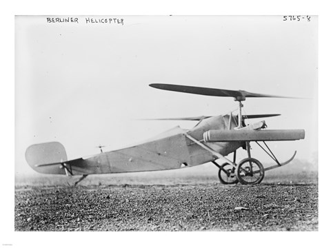 Framed Berliner Helicopter Print