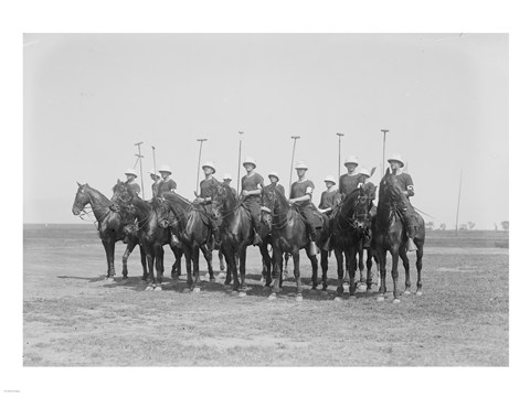 Framed Police Show Polo Team Print