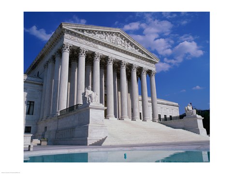 Framed Facade of the U.S. Supreme Court, Washington, D.C., USA Print