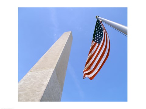 Framed Low angle view of the Washington Monument, Washington, D.C., USA Print