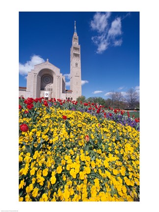 Framed USA, Washington DC, Basilica of the National Shrine of the Immaculate Conception Print