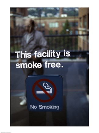Framed No Smoking - smoke free Print