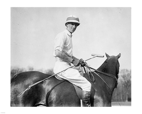 Framed Capt. Leslie Cheape in 1911 Print