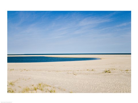Framed USA, Massachusetts, Cape Cod, panoramic view of beach Print
