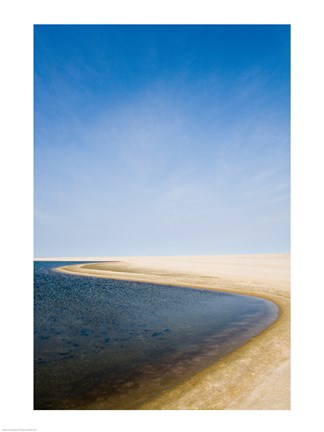 Framed High angle view of a coastline, Cape Cod, Massachusetts, USA Print