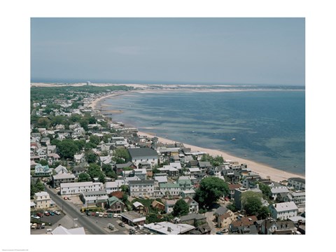 Framed USA, Massachusetts, Cape Cod, Provincetown, townscape Print