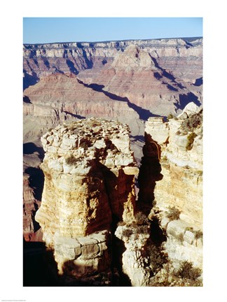 Framed Moran Point Stacks Grand Canyon National Park Arizona USA Print