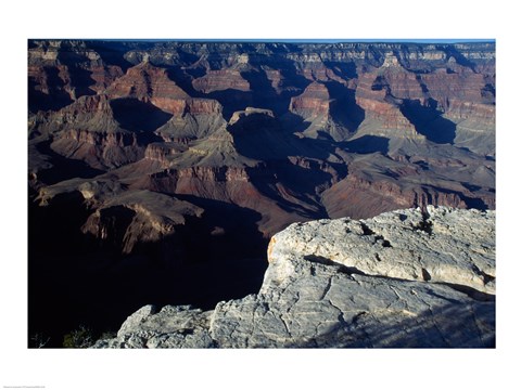 Framed Wide Angle View of the Grand Canyon National Park Print
