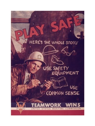 Framed Play Safe Print