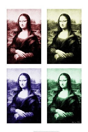 Framed Moody Mona Print