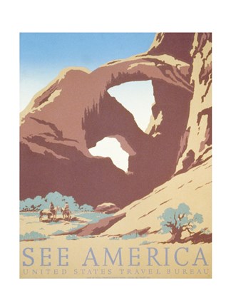 Framed See America Print