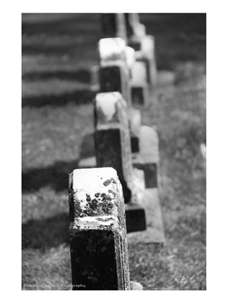 Framed Rows of Stone Print