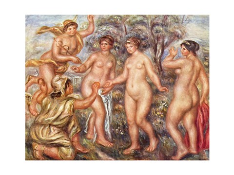 Framed Pierre-Auguste Renoir the Judgement of Paris Print