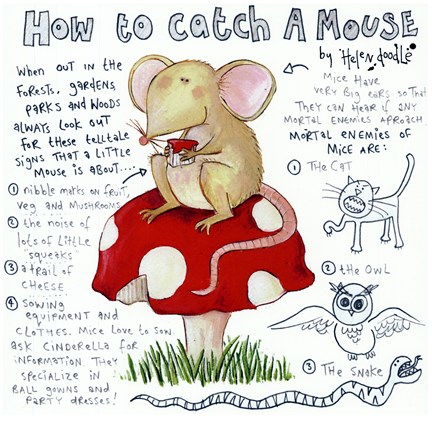 Framed How to Catch a Mouse Print