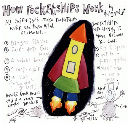 Framed How Rocketships Work Print