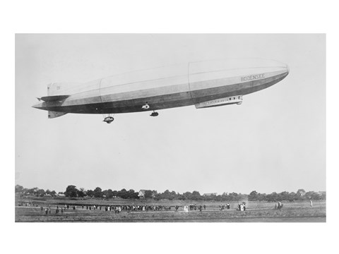 Framed Bodensee Blimp Print