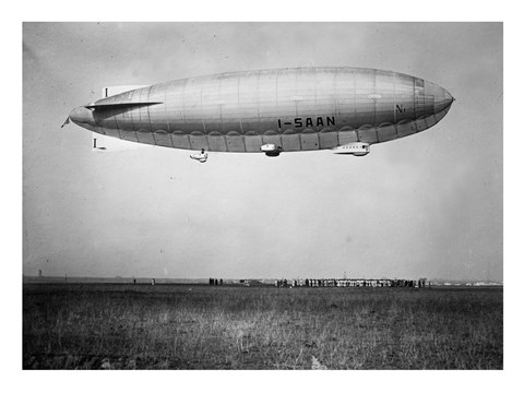 Framed Amundsen Blimp Air Ship I - SAAN Print