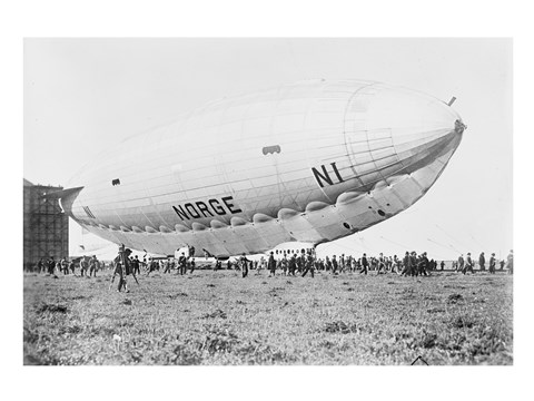 Framed Norge Blimp Closeup Print