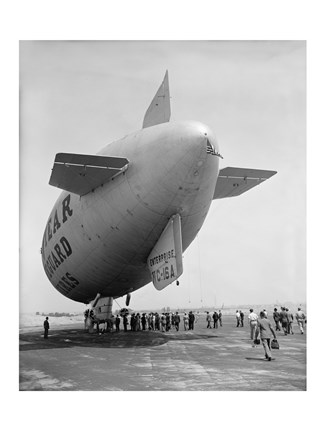 Framed Goodyear Blimp Print