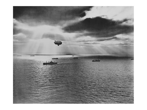 Framed U.S. Navy Blimp Print