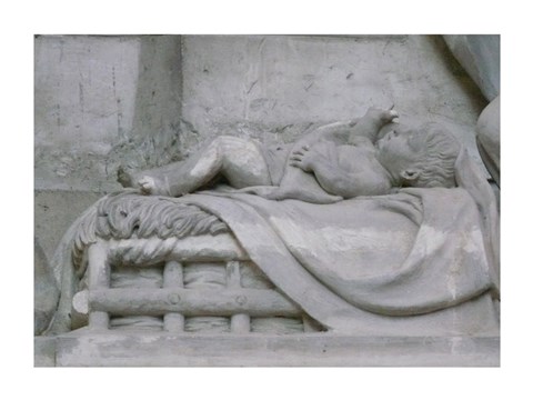 Framed Toul Cathedral Nativity Detail Print