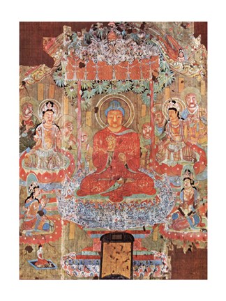 Framed Amitabha Buddha Print