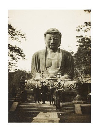 Framed Daibutsu Buddha at Kamakura Print