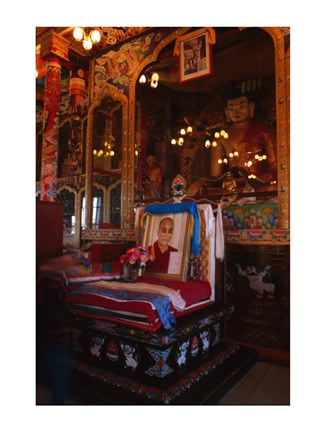 Framed Buddha Shrine, Ivolga, Russia Print