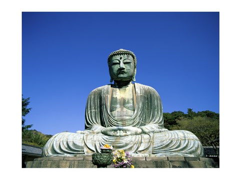 Framed Statue of the Great Buddha, Kamakura, Japan Print