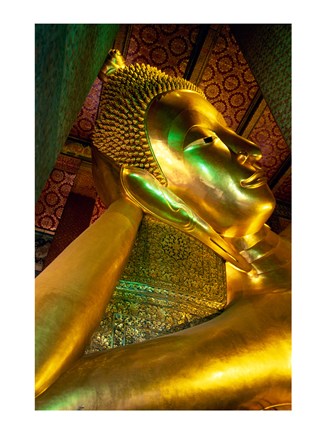 Framed Reclining Buddha, Thailand Print