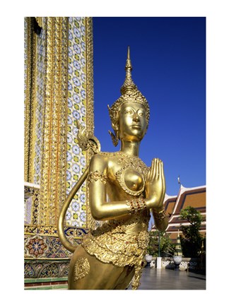 Framed Temple of the Emerald Buddha, Bangkok, Thailand Print