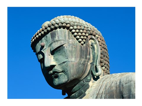 Framed Close-up of a statue, Daibutsu Great Buddha, Kamakura, Japan Print